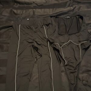 Fashion Nova Black Bodysuit and Leggings Set